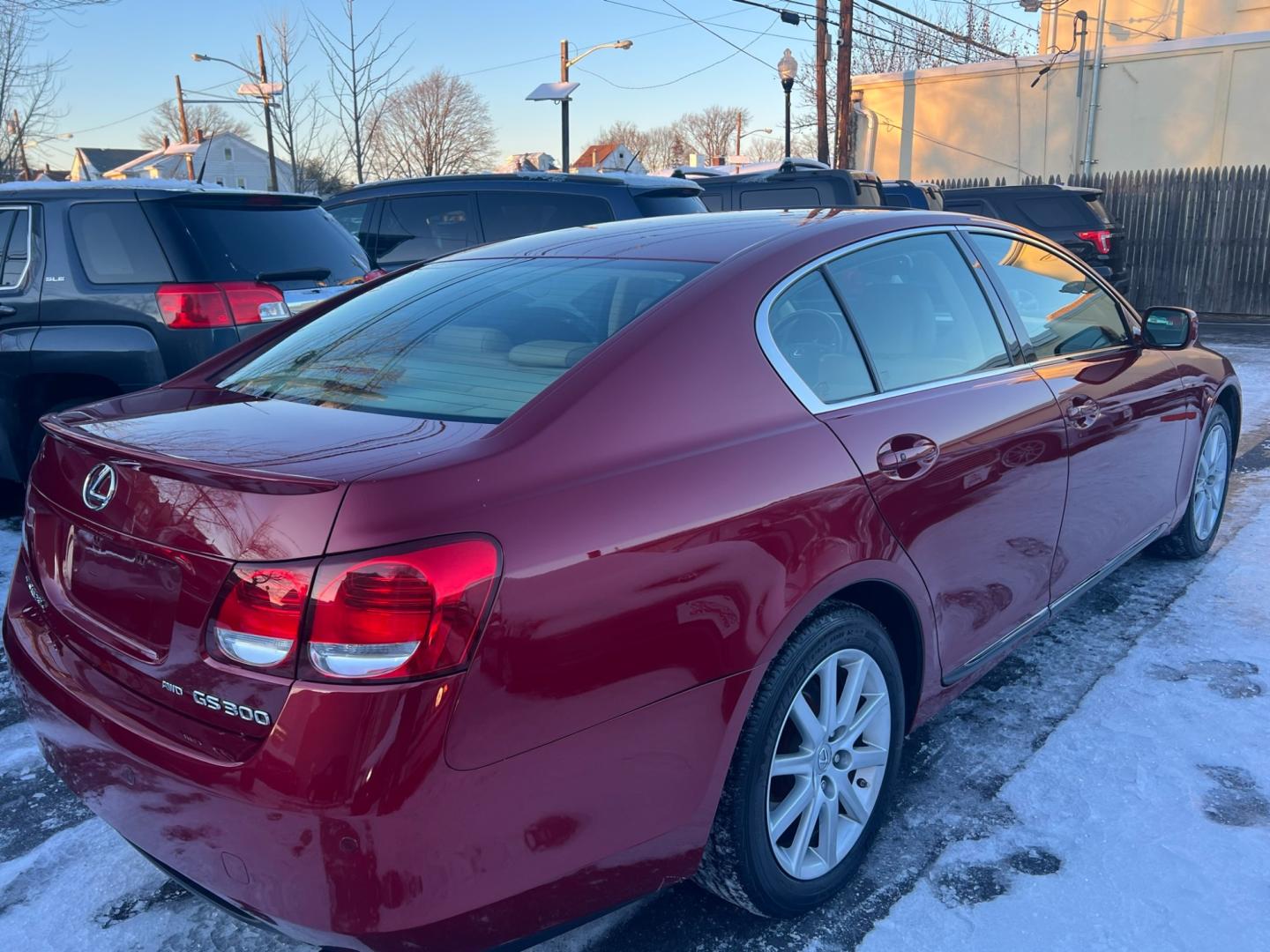 2006 Red /beige Lexus GS GS 300 AWD (JTHCH96S060) with an 3.0L V6 SOHC 24V engine, 6 SPEED AUTOMATIC Overdrive transmission, located at 1018 Brunswick Ave, Trenton, NJ, 08638, (609) 989-0900, 40.240086, -74.748085 - Photo#3